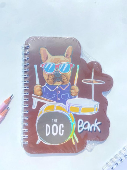 Блокнот на спирали «Dog drummer»
