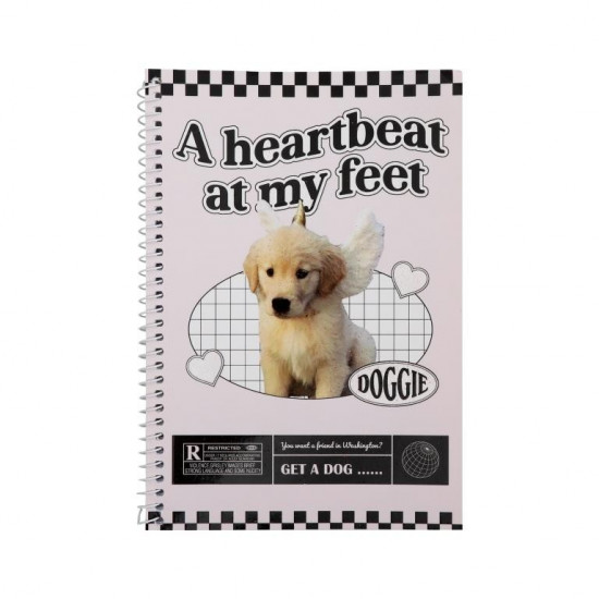 Блокнот на спирали «A heartbeat at my feet»