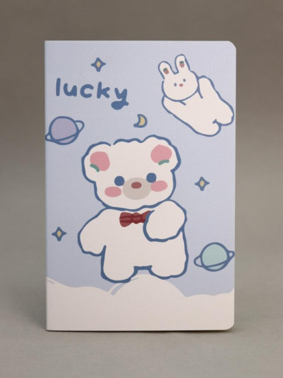 Блокнот «Lucky bear and bunny»