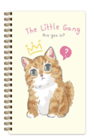 Блокнот на спирали «Kitty the little gang»