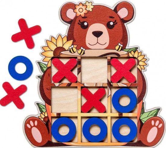 Игра настольная «Крестики-нолики. Медвежонок»