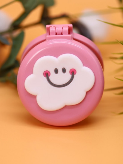 Расческа раскладная с зеркалом  «Smiling cloud folding»