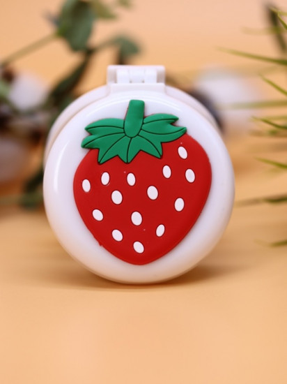 Расческа раскладная с зеркалом  «Summer fruit folding»
