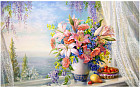 Алмазная мозаика «Букет с гладиолусами»