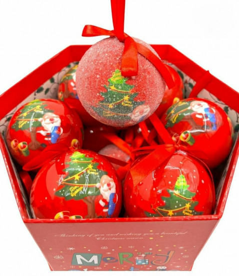 Набор шаров ёлочных «Merry Christmas»