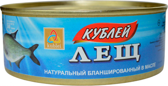 Лещ натуральный бланшированный в масле