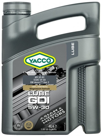 Моторное масло синтетическое Lube GDI 5W-30