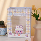 Пакет подарочный «Lovely animals, plaid»