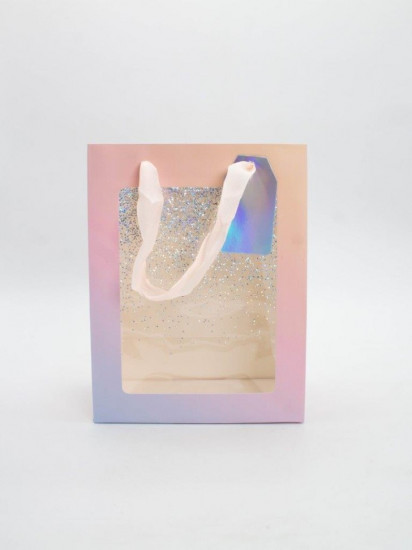 Пакет подарочный «Rainbow glitter»