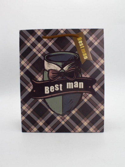 Пакет подарочный «Best man»