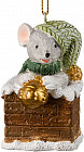 Украшение ёлочное «Мышка в дымоходе»