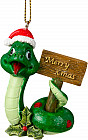 Украшение ёлочное «Змея Merry Christmas»