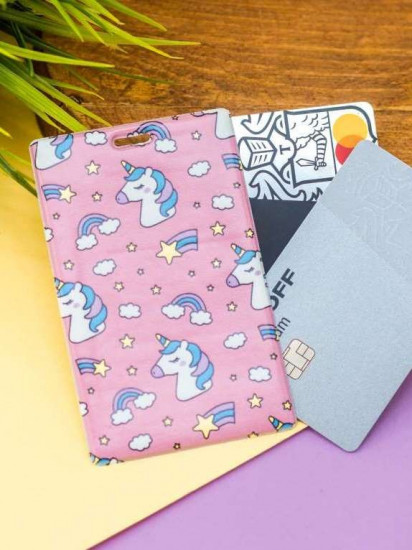Держатель для карт «Rainbow Unicorn pink»