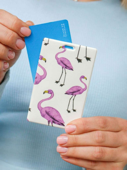Держатель для карт «Purple flamingo»