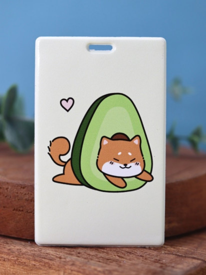Держатель для карт аниме «Shiba inu avocado»