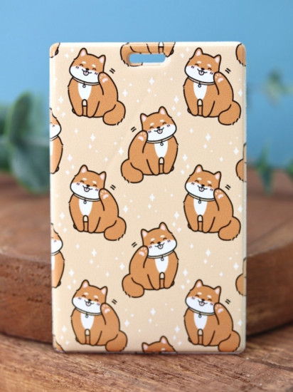 Держатель для карт аниме «Many shiba inu»