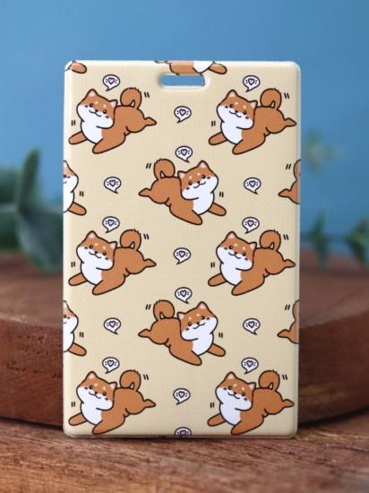 Держатель для карт аниме «Many shiba inu love»