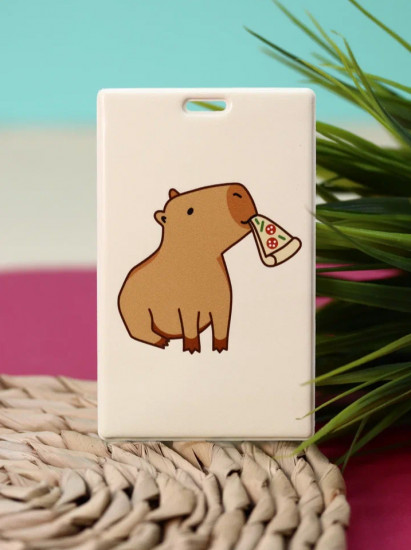 Держатель для карт «Capybara pizza»