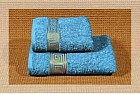 Полотенце махровое гладкокрашеное "Meandro" (Cleanelly, 70х130, цвет голубой)