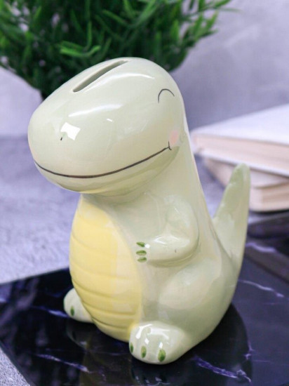 Копилка керамическая «Green Dino»