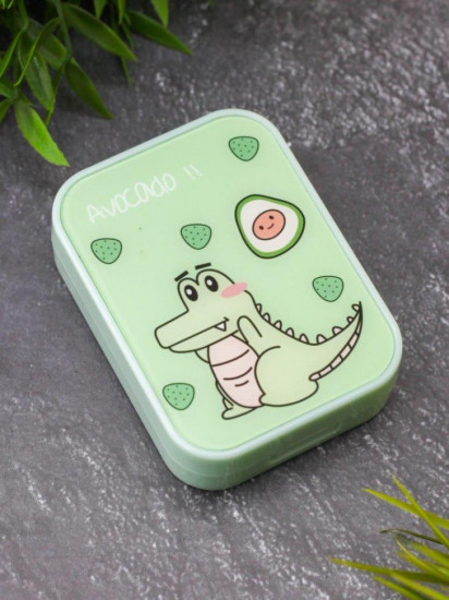 Контейнер для контактных линз «Dino-avocado»