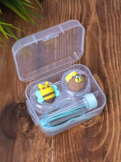 Контейнер для контактных линз «Duble bees-honey»