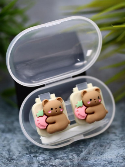 Контейнер для контактных линз «Bear peach»