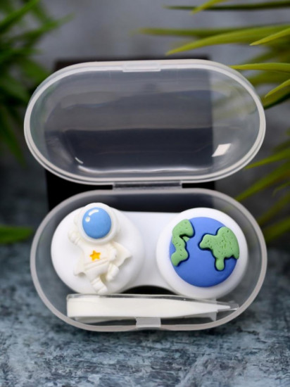 Контейнер для контактных линз «Space astronaut earth»