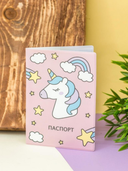 Обложка для паспорта «Unicorn head»