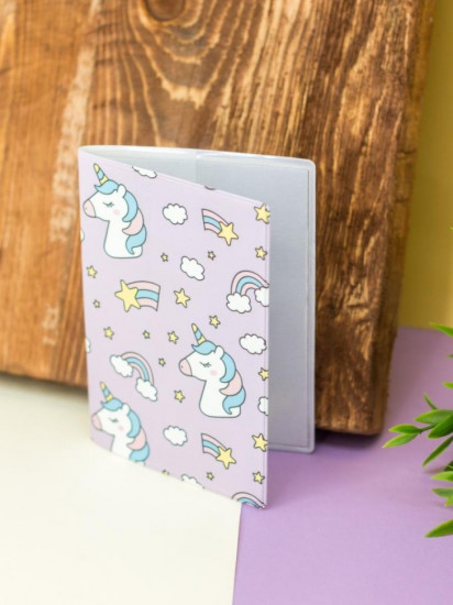 Обложка для паспорта «Rainbow Unicorn»