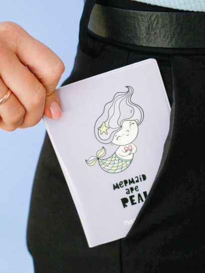 Обложка для паспорта «Mermaid are real»