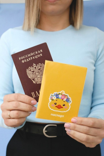 Обложка для паспорта «Dear duck»