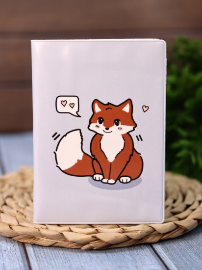 Обложка для паспорта «Fox love»