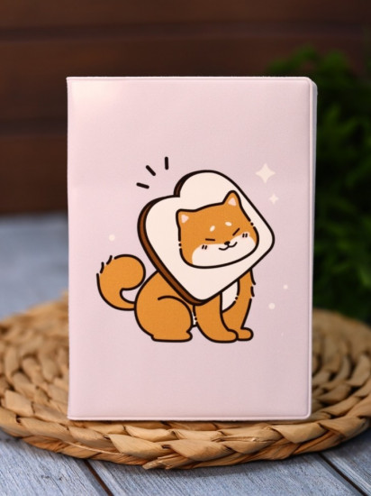 Обложка для паспорта «Shiba inu sandwich»