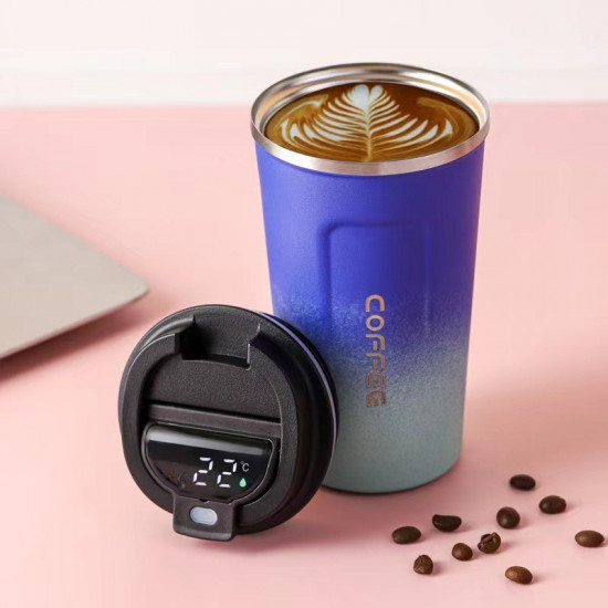 Термокружка с датчиком температуры «Сoffee gradient»