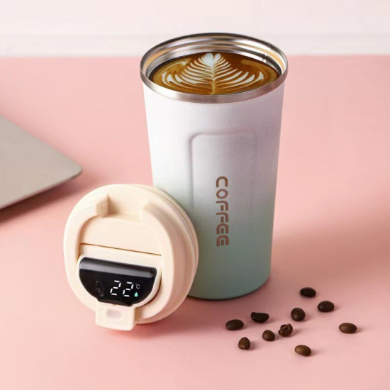 Термокружка с датчиком температуры «Сoffee gradient»