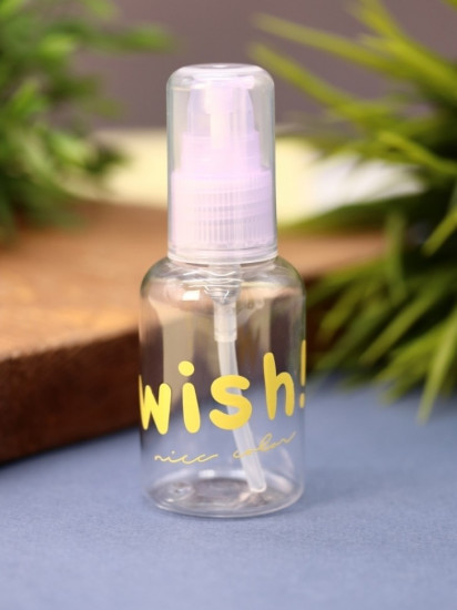 Бутылочка для хранения косметики дорожная «Wish!»