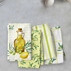 Комплект вафельных полотенец «Olive oil»