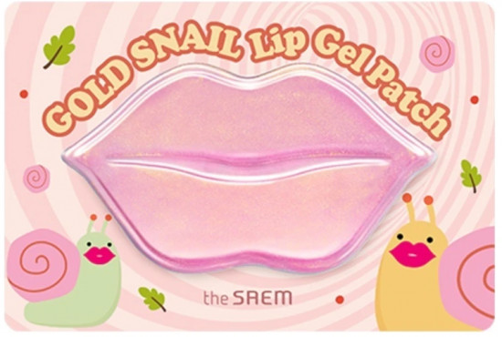 Патчи для губ с экстрактом муцина улитки «Gold Snail Lip Gel Patch»