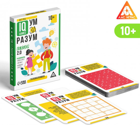 Игра-головоломка настольная «Ум за разум. Головоломки»