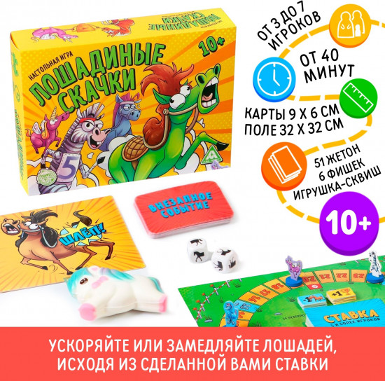 Игра настольная «Лошадиные скачки»
