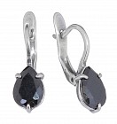 Серьги «Чиос» (покрытие - черненое серебро)