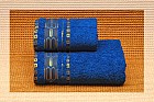 Полотенце махровое гладкокрашеное "Favo" (Cleanelly, 70х130, цвет синий)