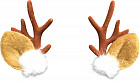 Новогодние заколки «Ушки и рожки оленя»