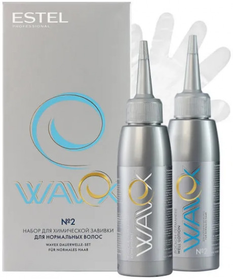 Набор для химической завивки для нормальных волос №2 «Wavex»