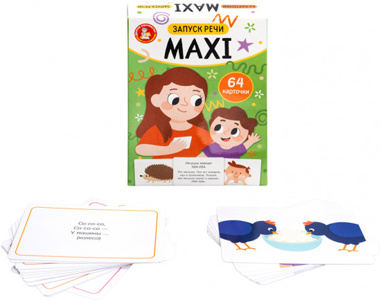 Карточки развивающие Maxi «Запуск речи»
