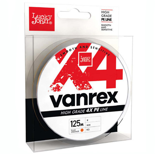 Шнур LUCKY JOHN VANREX X4 FLUO ORANGER64735