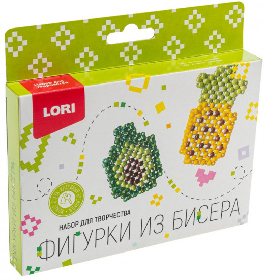 Набор для создания фигурок из бисера «Ананас, авокадо»