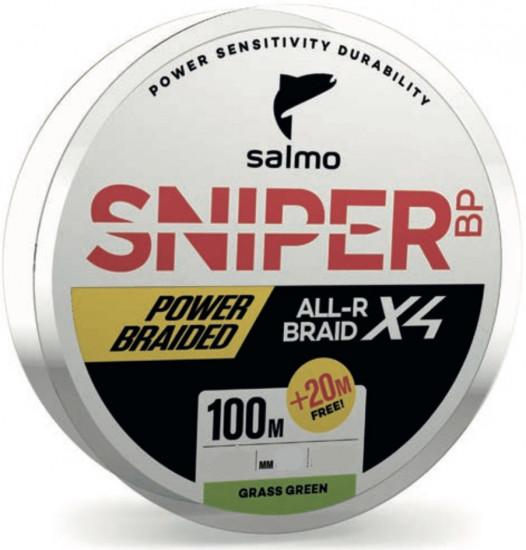 Шнур SALMO SNIPER BP ALL R BRAID X4 GRASS GREENR64732