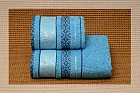 Полотенце махровое гладкокрашеное "Crisantemo" (Cleanelly, 70х130, цвет голубой)